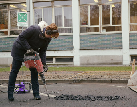 Opening Pimp your Campus-tuin en inhuldiging van looppad op Campus Sterre