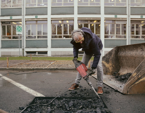 Opening Pimp your Campus-tuin en inhuldiging van looppad op Campus Sterre