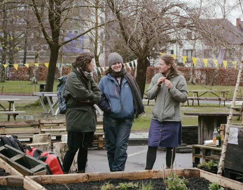 Opening Pimp your Campus-tuin en inhuldiging van looppad op Campus Sterre