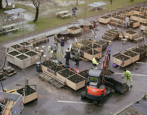 Opening Pimp your Campus-tuin en inhuldiging van looppad op Campus Sterre