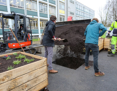 Opening Pimp your Campus-tuin en inhuldiging van looppad op Campus Sterre