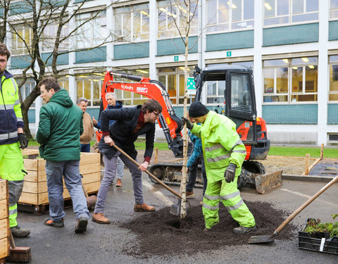 Opening Pimp your Campus-tuin en inhuldiging van looppad op Campus Sterre