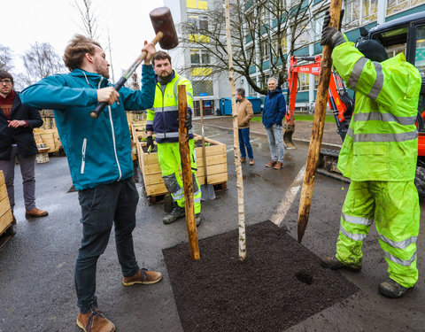 Opening Pimp your Campus-tuin en inhuldiging van looppad op Campus Sterre