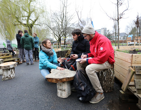 Opening Pimp your Campus-tuin en inhuldiging van looppad op Campus Sterre