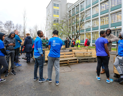 Opening Pimp your Campus-tuin en inhuldiging van looppad op Campus Sterre