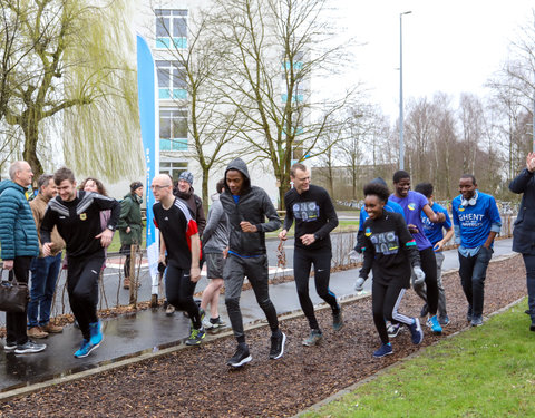 Opening Pimp your Campus-tuin en inhuldiging van looppad op Campus Sterre