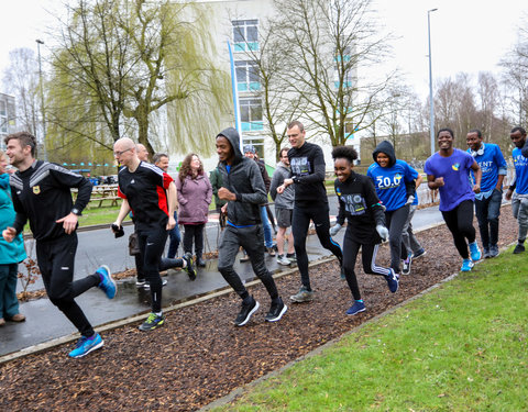 Opening Pimp your Campus-tuin en inhuldiging van looppad op Campus Sterre