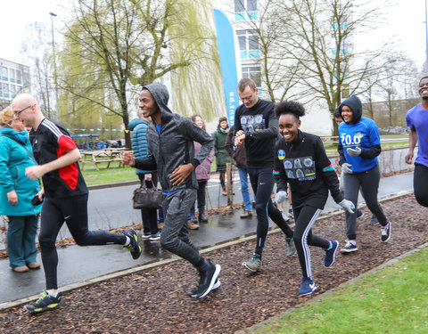 Opening Pimp your Campus-tuin en inhuldiging van looppad op Campus Sterre