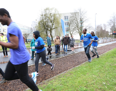 Opening Pimp your Campus-tuin en inhuldiging van looppad op Campus Sterre