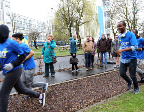 Opening Pimp your Campus-tuin en inhuldiging van looppad op Campus Sterre