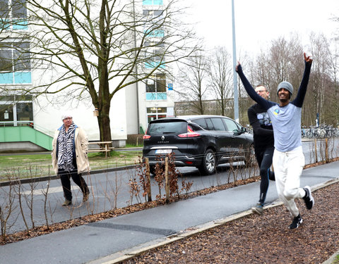 Opening Pimp your Campus-tuin en inhuldiging van looppad op Campus Sterre