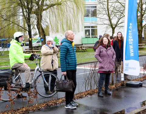 Opening Pimp your Campus-tuin en inhuldiging van looppad op Campus Sterre