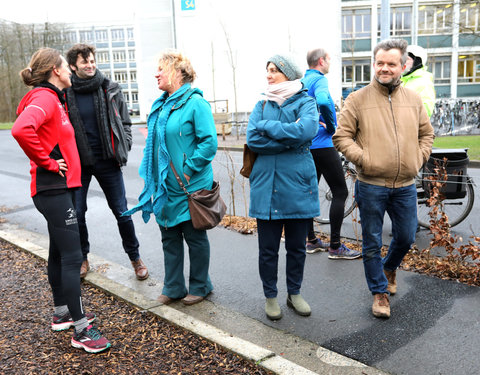 Opening Pimp your Campus-tuin en inhuldiging van looppad op Campus Sterre