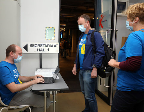 On campus examen in Flanders Expo