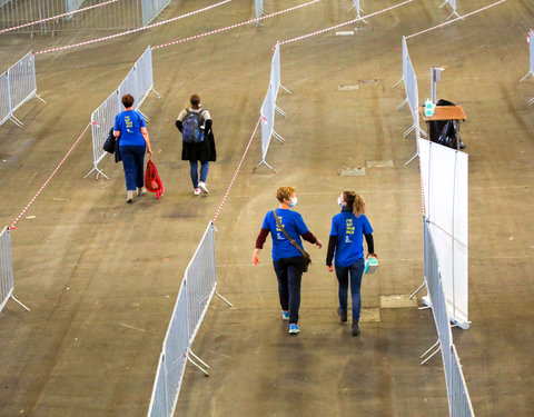 On campus examen in Flanders Expo