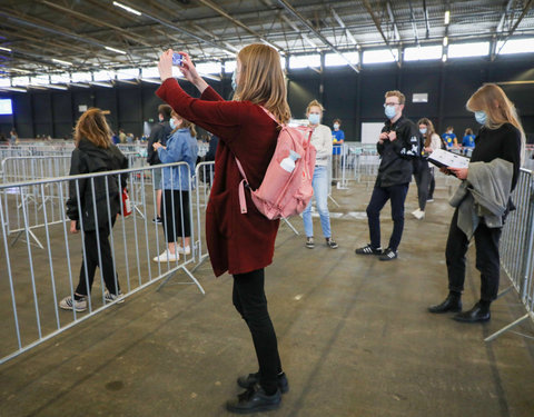 On campus examen in Flanders Expo