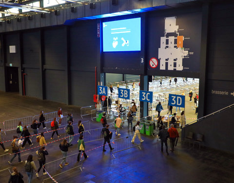 On campus examen in Flanders Expo