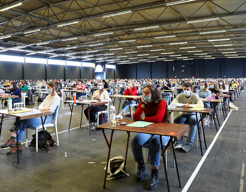 On campus examen in Flanders Expo