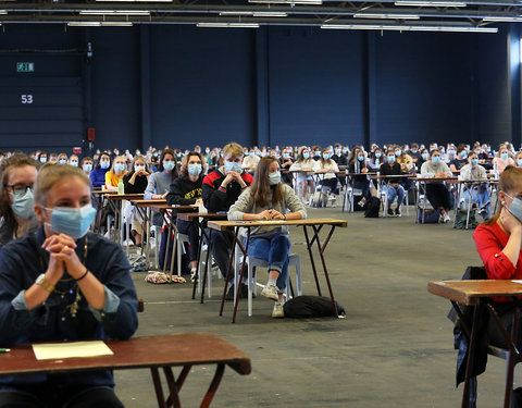 On campus examen in Flanders Expo