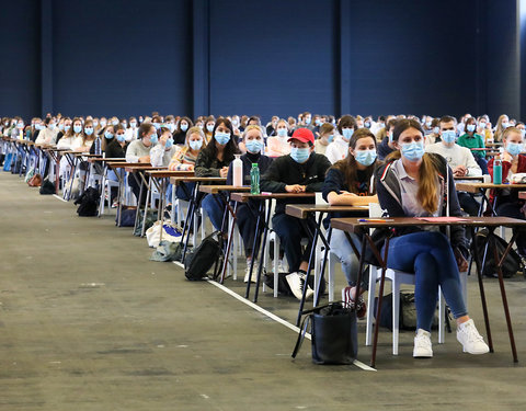 On campus examen in Flanders Expo