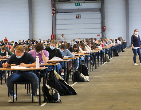 On campus examen in Flanders Expo