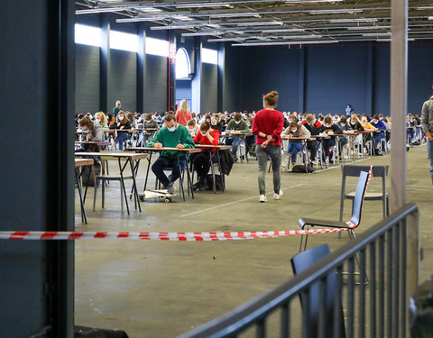 On campus examen in Flanders Expo