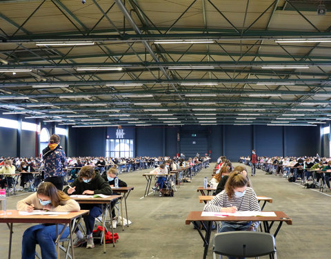 On campus examen in Flanders Expo