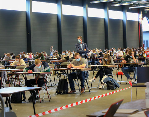 On campus examen in Flanders Expo