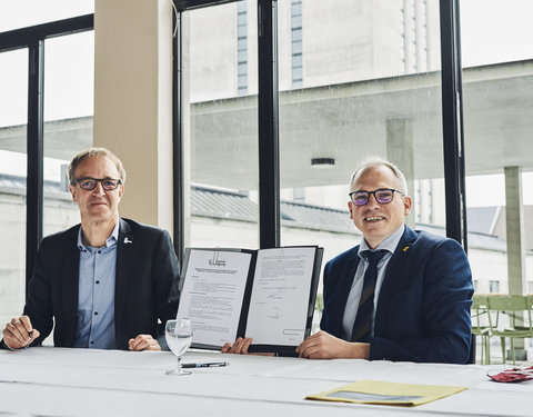 Ondertekening meerjarenpremieovereenkomst Boekentoren en Aula