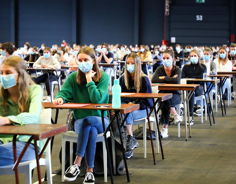 On campus examen in Flanders Expo