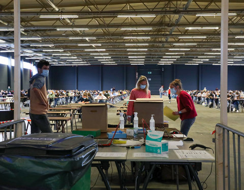 On campus examen in Flanders Expo