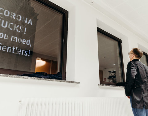 Corona projectie op Boekentoren