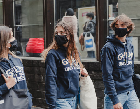 UGent studenten in de stad