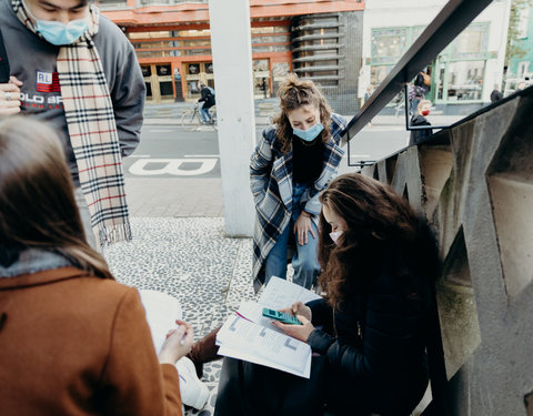 UGent studenten in de stad