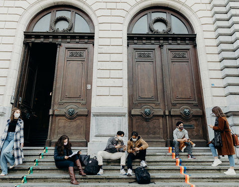 UGent studenten in de stad