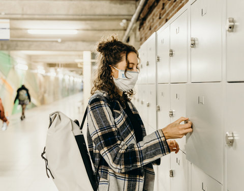 Sfeerbeeld in de faculteit Economie en Bedrijfskunde