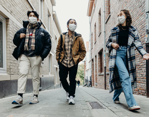 UGent studenten in de stad