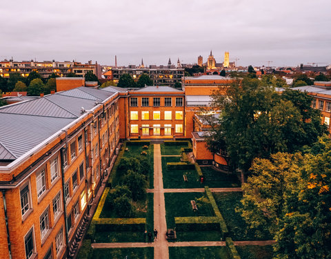 Drone opnamen in de faculteit Bio-ingenieurswetenschappen