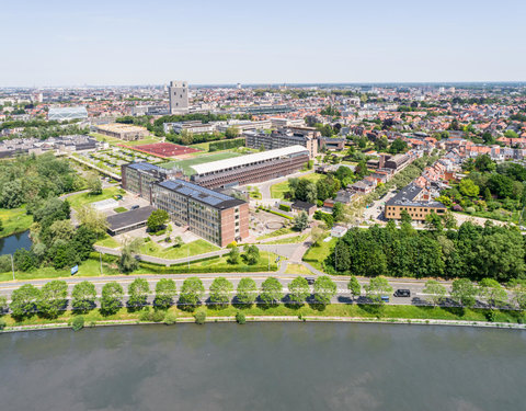 Drone opnamen Campus Schoonmeersen