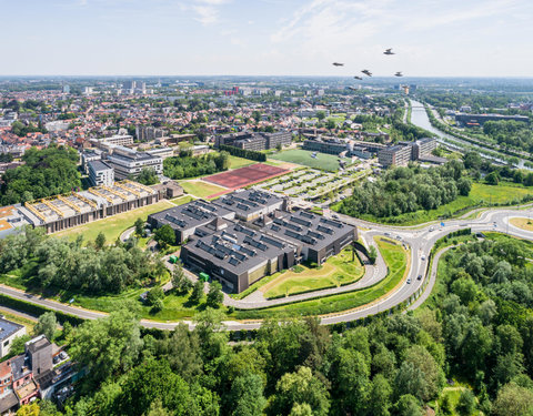 Drone opnamen Campus Schoonmeersen