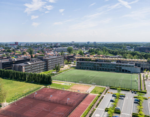 Drone opnamen Campus Schoonmeersen