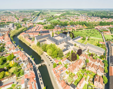 Drone opnamen Campus Brugge