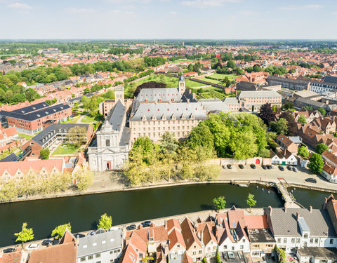 Drone opnamen Campus Brugge