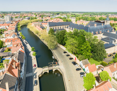 Drone opnamen Campus Brugge