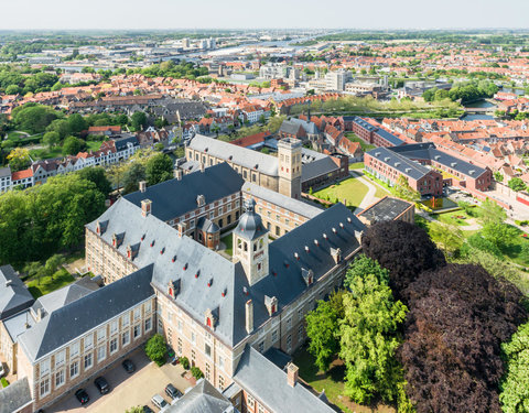 Drone opnamen Campus Brugge