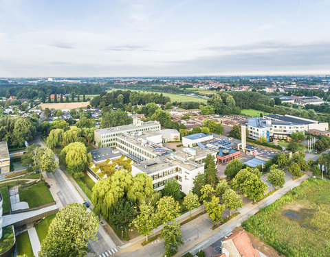 Drone opnamen Campus Kortrijk UGent