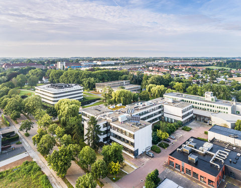 Drone opnamen Campus Kortrijk UGent