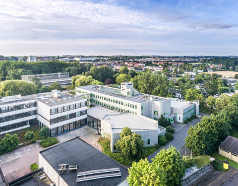 Drone opnamen Campus Kortrijk UGent