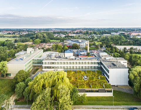 Drone opnamen Campus Kortrijk UGent