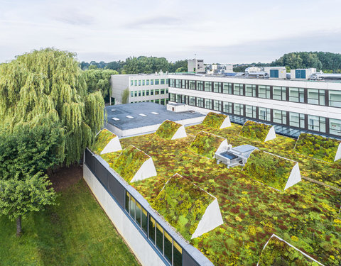 Drone opnamen Campus Kortrijk UGent